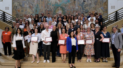Photo de groupe de la 8e promotion du label Artisan du tourisme 