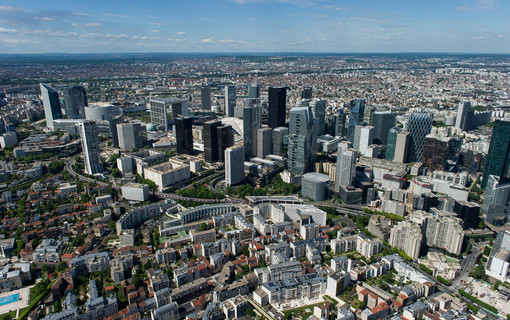 La Défense vue du ciel