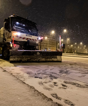 Opération de déneigement sur les routes départementales