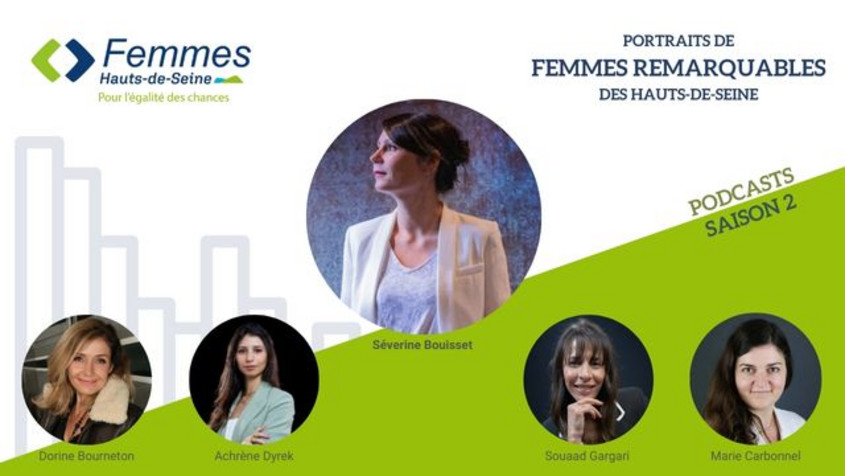 Les 5 femmes au sommaire de la saison 2 des podcasts femmes remarquables des Hauts-de-Seine