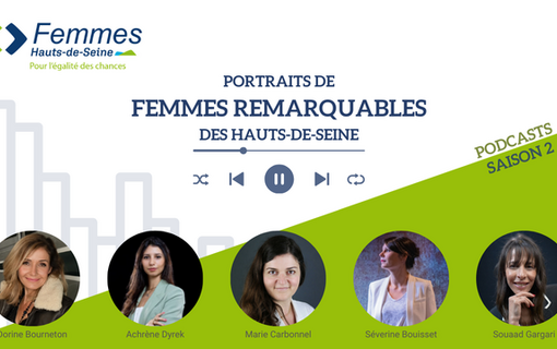 Les cinq femmes au sommaire de la saison 2 des Portraits de Femmes remarquables des Hauts-de-Seine