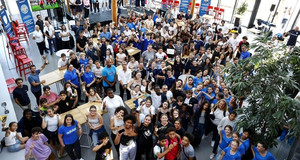 Les 400 élèves, photo de groupe vue de haut