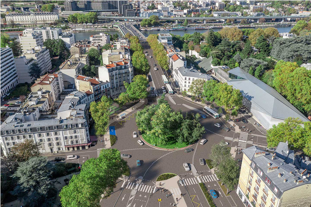 Le carrefour Rhin et Danube vu du ciel