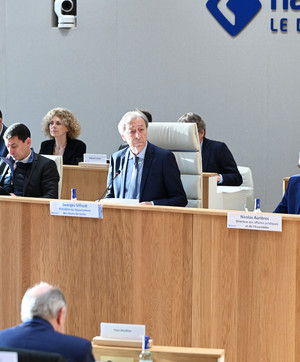 Les conseillers d&eacute;partementaux r&eacute;unis en s&eacute;ance publique.