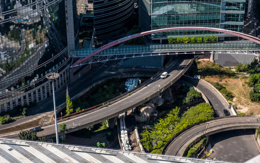 Echangeur de La Défense dans les Hauts-de-Seine