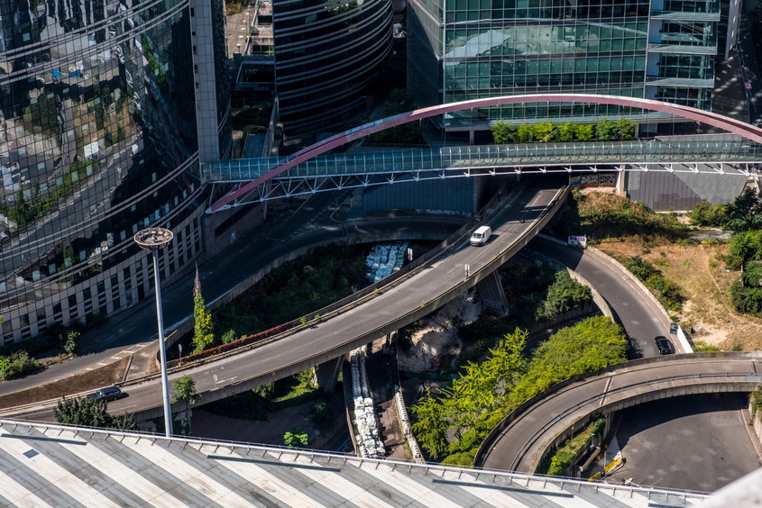 Echangeur de La Défense dans les Hauts-de-Seine