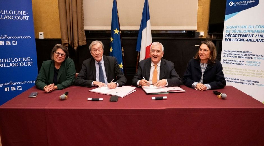 eorges Siffredi et Pierre-Christophe Baguet lors de la signature du contrat