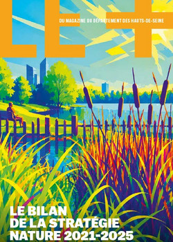 couverture de le plus du magazine des Hauts-de-Seine. Le bilan de la strat&eacute;gie nature 2021-2025