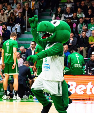 Dunky, la mascotte de Nanterre92, le club de basket des Hauts-de-Seine