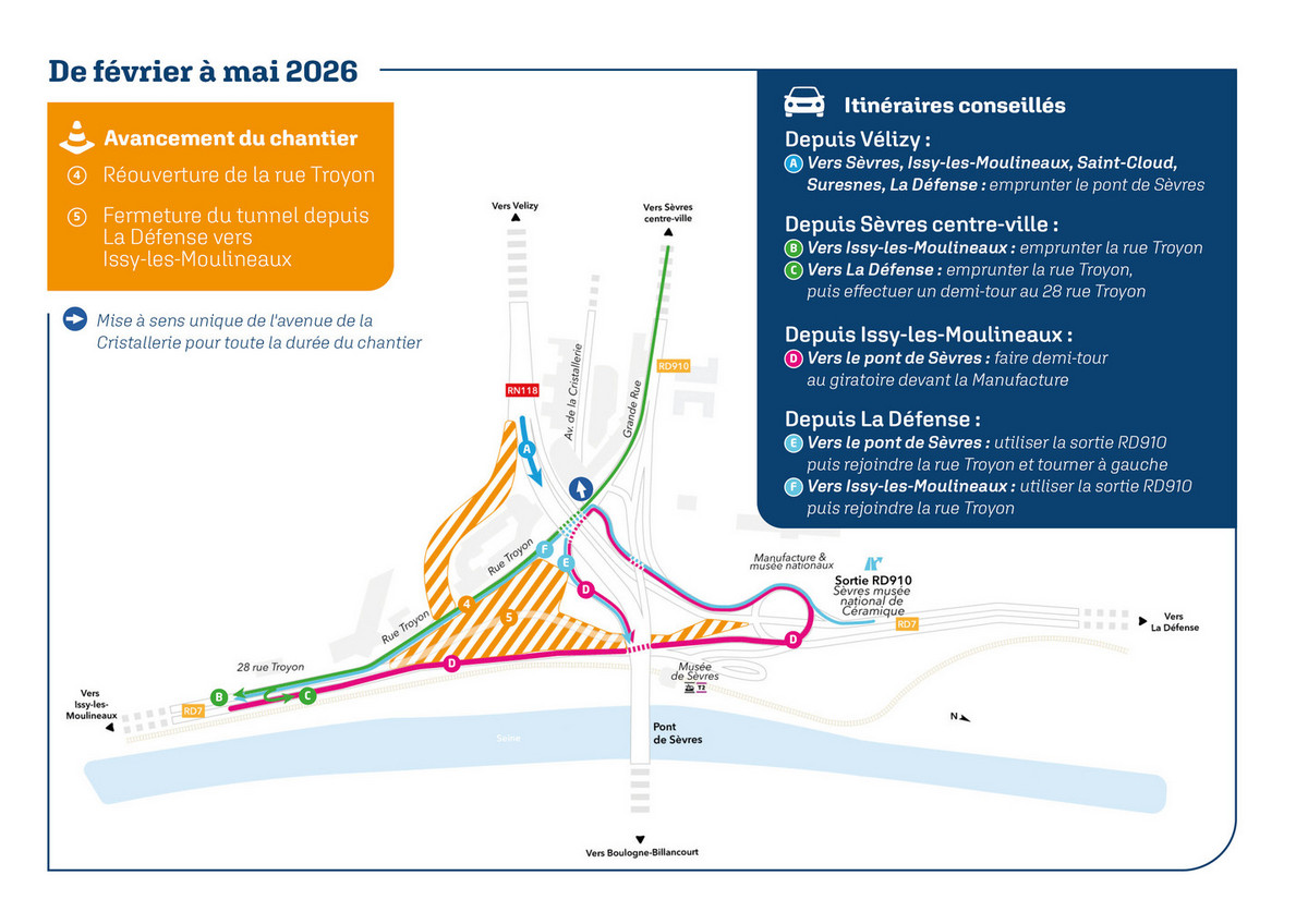 Les travaux de f&eacute;vrier &agrave; mai 2026