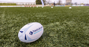 ballon de rugby sur une pelouse