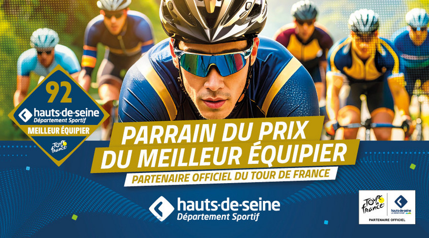 LOe visuel officiel du prix du meilleur &eacute;quipier 2026, parrain&eacute; par le D&eacute;partement des Hauts-de-Seine