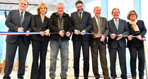 Lors de l'inauguration du th&eacute;&acirc;tre Nanterre-Amaniders le 9 janvier 2026.