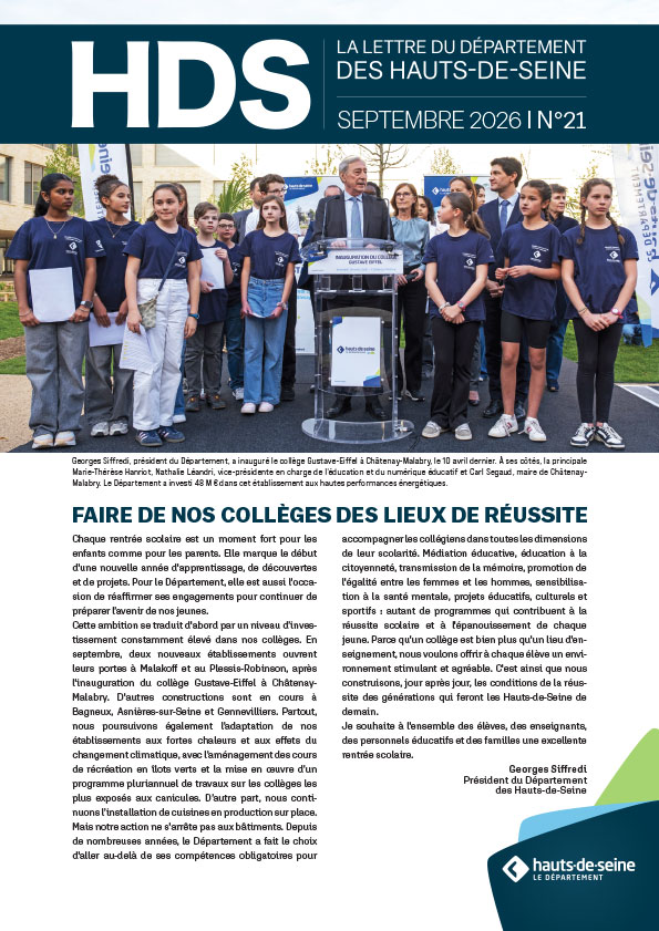 couvertutre la lettre du département des hauts-de-seine 21 septembre 2026